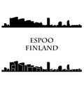 Espoo, Finland city silhouette