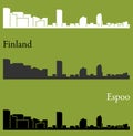 Espoo, Finland city silhouette