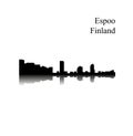 Espoo, Finland city silhouette