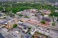 Aerial view of Espoo central railway station Royalty Free Stock Photo