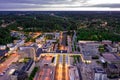 Aerial view of Espoo Central Railway Station Royalty Free Stock Photo