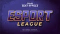 Esport League Textured 3d Style Editable Text Effects Templates