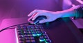 Esport RGB mouse and keyboard Royalty Free Stock Photo