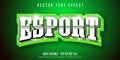 Esport text, sport style editable text effect