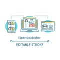 Esports publisher concept icon