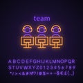 Esports team neon light icon