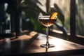 Espresso or apple martini in sunlight room