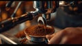 The espresso coffee machine.AI generated image Royalty Free Stock Photo