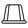 Espresso capsule icon, outline style