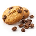 Espresso Chip isolated on transparent background Royalty Free Stock Photo