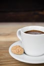 Espresso coffee with biscotti Royalty Free Stock Photo