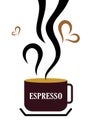 Espresso Coffee Cup Royalty Free Stock Photo