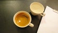 Ceramic cup of espresso 