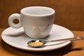 Espresso Cup with Spoon of Natural Sugar