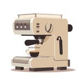 Espresso Excellence: Coffee Machine and Cup Vector Illustration