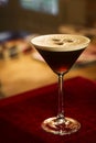 Espresso expresso coffee martini cocktail Royalty Free Stock Photo