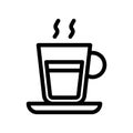 espresso line icon illustration vector graphic