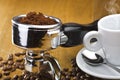Espresso machine group head Royalty Free Stock Photo