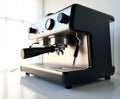 Espresso Machine Isolated on White Royalty Free Stock Photo