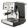 Espresso machine isolated on white background Royalty Free Stock Photo