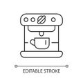 Espresso machine linear icon Royalty Free Stock Photo