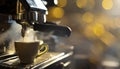 espresso machine making coffee