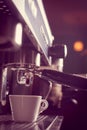 Espresso making machine Royalty Free Stock Photo
