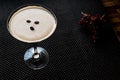 Espresso Martini Cocktail with coffee beans. Royalty Free Stock Photo