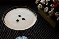 Espresso Martini Cocktail with coffee beans. Royalty Free Stock Photo