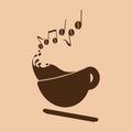 Espresso Music Concept logo customizable