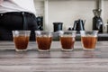 Espresso shots in a glass