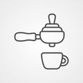 Espresso vector icon sign symbol