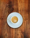 Espresso on Wooden Table Royalty Free Stock Photo