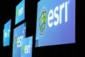 ESRI Logo Illuminated Royalty Free Stock Photo