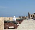 Essaouira city wall fortifications Royalty Free Stock Photo