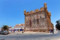 ESSAOUIRA, MOROCCO - JUNE 09, 2017: View of the part of the old fortifications of the Essaouira on a sunny summer day Royalty Free Stock Photo