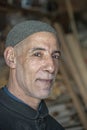 Moroccan Man, Middle aged Carpenter Royalty Free Stock Photo