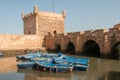 Essaouira Port with the Citadel Morocco 2014