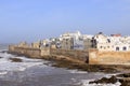 Essaouira Ramparts aerial panoramic view in Essaouira, Morocco. Essaouira is a city in the western Moroccan region on Royalty Free Stock Photo