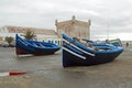 ESSAOURIA, MOROCCO - OCTOBER 25, 2013: Boats at the harbor from