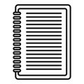 Essay edit icon, outline style