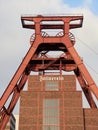 Essen, Germany - January 30, 2022: Zollverein mine and coking plant industrial complex. UNESCO World Heritage Site.