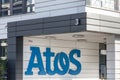 Essen, North Rhine-Westphalia/germany - 02 11 18: atos sign on an building in essen germany Royalty Free Stock Photo