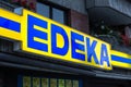 Essen, North Rhine-Westphalia/germany - 18 10 18: edeka sign in essen germany Royalty Free Stock Photo