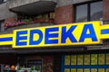 Essen, North Rhine-Westphalia/germany - 18 10 18: edeka sign in essen germany Royalty Free Stock Photo