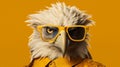 Generative AI, Cool Eagle: A Majestic Avian with Style Royalty Free Stock Photo