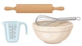 Essential Baking and Cooking Tools Set Illustration Royalty Free Stock Photo