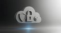Essential Cloud Security Symbol: Padlock, Shield, and Checkmark for Guaranteed Digital Data Protection. Royalty Free Stock Photo