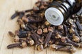 Essential clove oil Royalty Free Stock Photo