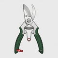 Essential for gardening, helping to cut plant stems and branches efficien Royalty Free Stock Photo